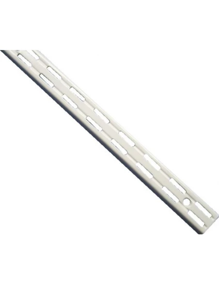 Crémaillere 3201 double perforation hauteur 206cm epoxy blanc