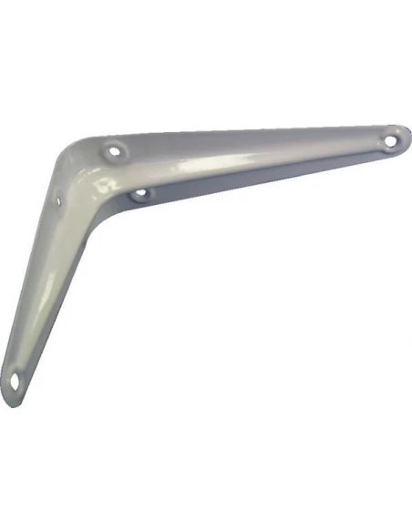 Equerre blanche tole emboutie 75x100