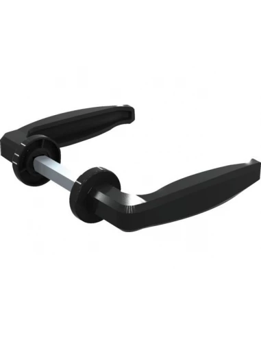 Bequille double pour serrure en zamak pour tube 40 - 50 mm carre 8