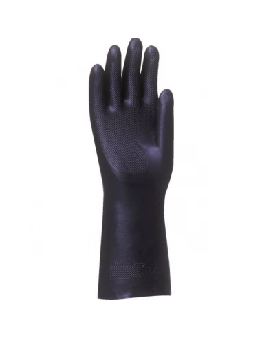 Gant latex - neoprene floque coton lg 320 mm noir taille 10 x10