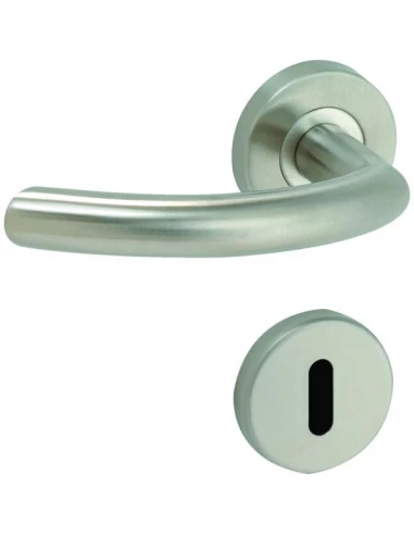 Ensemble linox 491-rosette inox bequille double