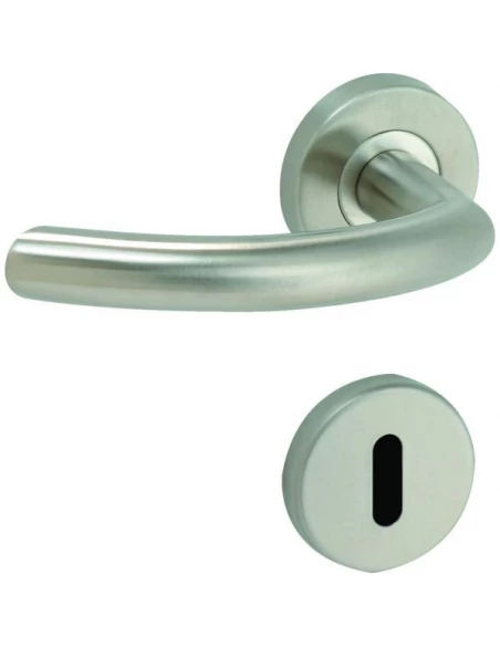 Ensemble linox 491-rosette inox bequille double