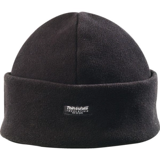 Bonnet polaire double thinsulate noir taille unique