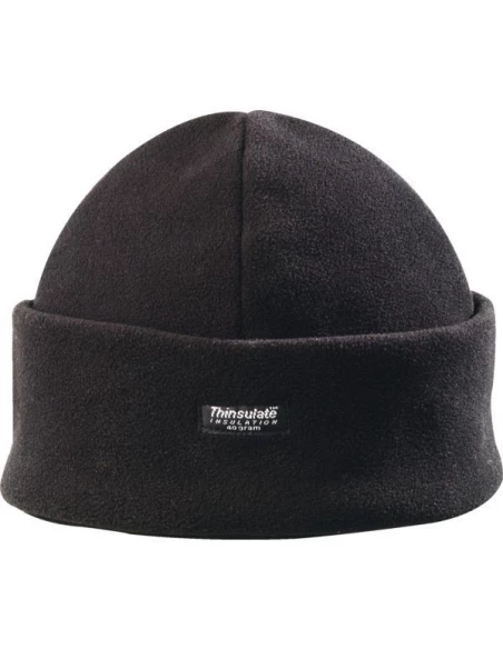 Bonnet polaire double thinsulate noir taille unique