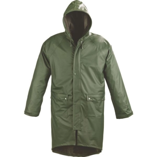 Manteau de pluie 100 % pu - vert taille m