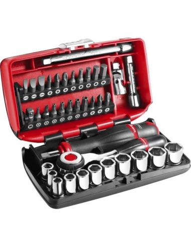 Facom - Coffret 1/4'' 6 Pans Métrique De 38 Outils 360° De 5,5-14mm- R.360nanopb