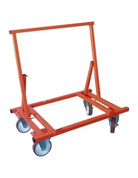 Chariot porte plaque pliable 4 roues pour 450 kgs