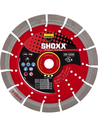 Disque diamant shoxx 17 diam 350 mm hauteur diamantee 17 mm
