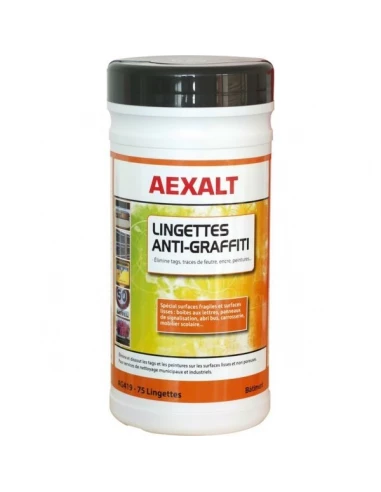Lingette antigraffiti impregnee solution decapante - seau 70lingettes