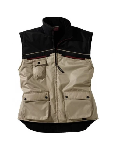 Gilet chaud work attitude beige - noir taille xxl - ag1xxl