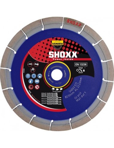 Disque diamant shoxx g13 diam230 alesage 22 2mm