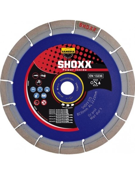 Disque diamant shoxx g13 diam350 alesage 25 4mm