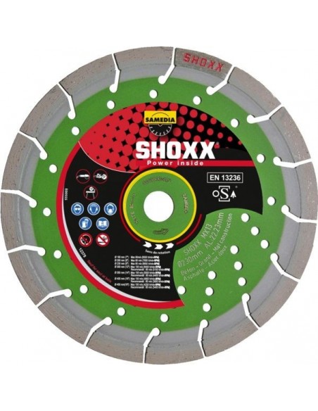 Disque diamant shoxx mx13 diam350 alseage 25 4mm