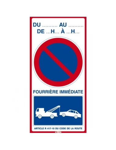 Panneau stationnement genant 400 x800 mm