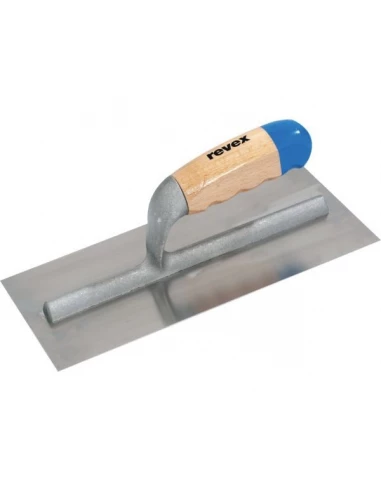 Truelle platoir italien inox poignee bois 280x120