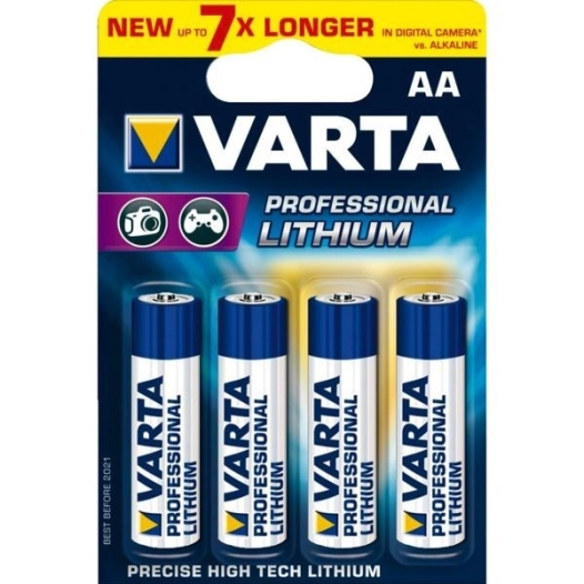 Pile Varta Ultra Lithium Aaa - Lr03 (EMBALLAGE 2 Unit) Ø10,5x44,5mm