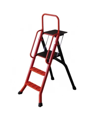 Escabeau alu laque 140 cm + tablette