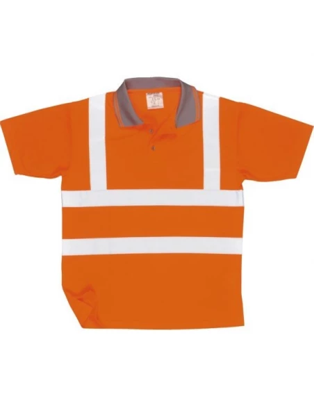 Polo Haute visibilité RIS couleur : Orange taille 4XL - PORTWEST