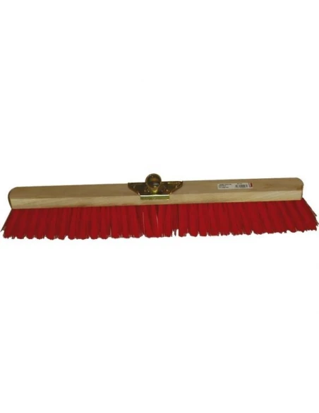 Balai industrie pvc rouge super 80 cms douille metal inclinee