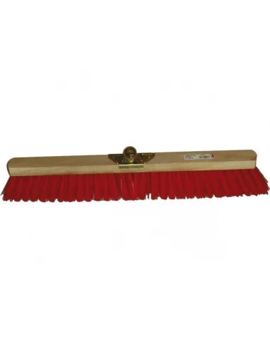 Balai industrie pvc rouge super 100 cms douille metal inclinee