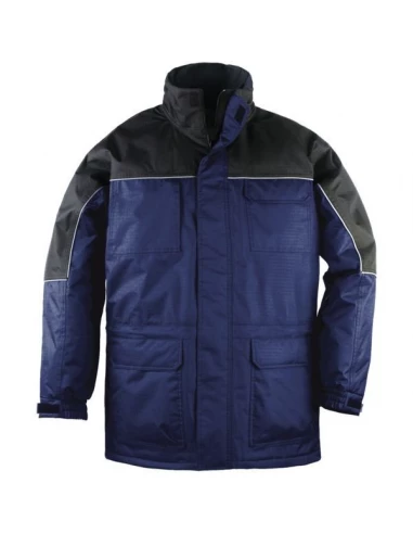 Parka ripstop 100 % polyester noir - noir enduit pvc taille s