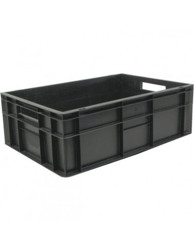 Bac de manutention ajouré gris 60 x 40 cm h 20 cms - 40 litres