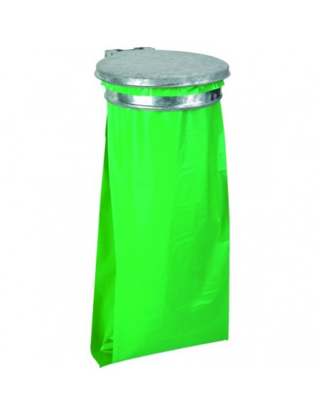 Collecteur support de sac ecollecto vert sans couvercle