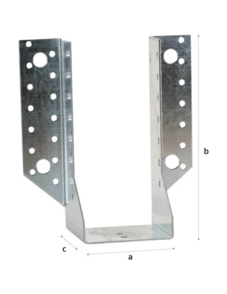 Sabot a ailes exterieures saelarg 38mm haut 106mm ep 2mm, boite de 50