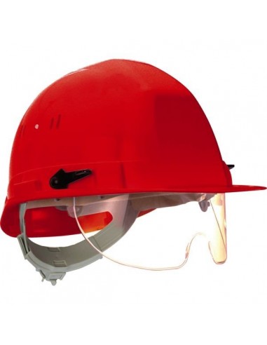 Casque chantier visioceanic en397 orange rb 40 lunette incorporee