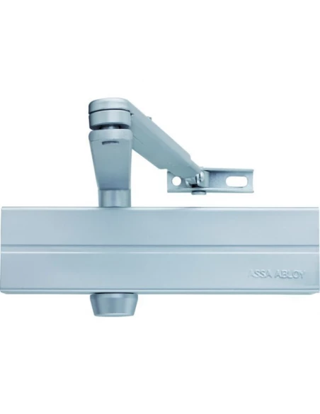 Ferme porte en applique bras compas multiforce 2 à 4 - argent