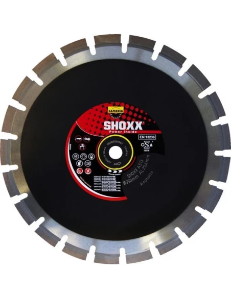 Shoxx asphalte as13 350 alesage 25,4