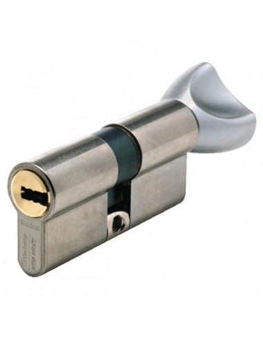 Cylindre profile serie eco nickele a bouton double 30 x 40 mm - 3 cles