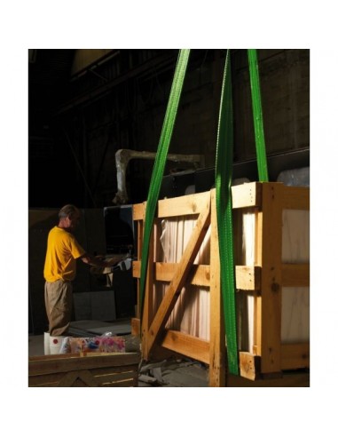 Elingue plate avec boucle 4t 5 m