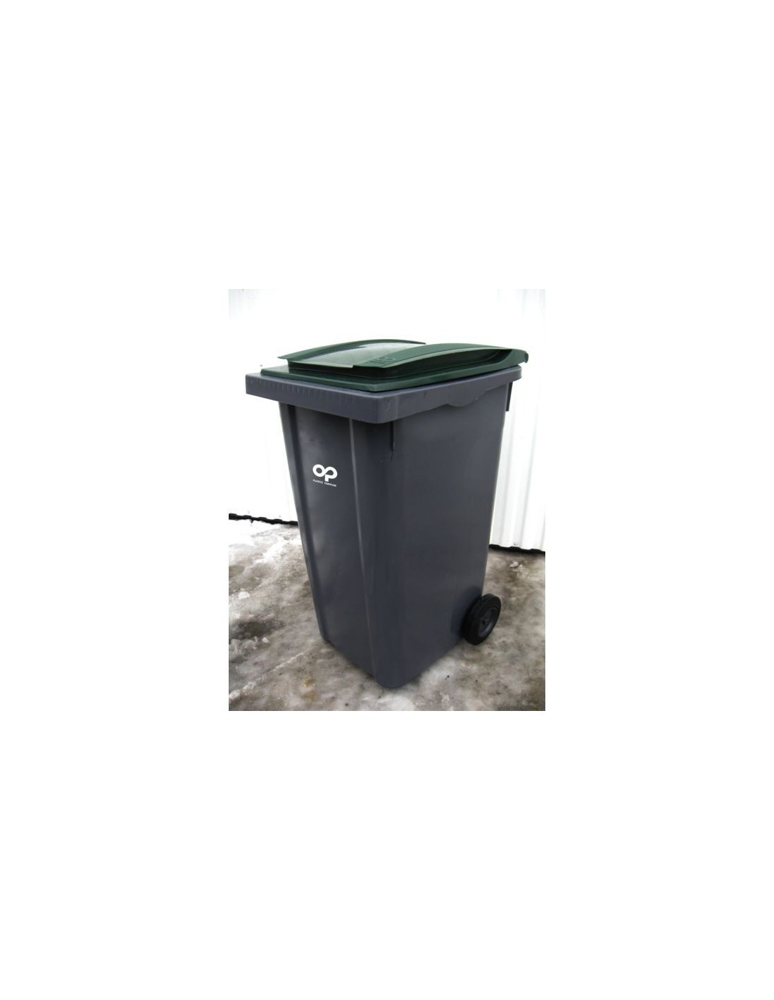 Keden - Compact Q - Poubelle 25L - poubelle - Couleur frêne avec cadre vert  clair