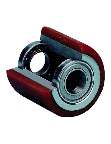 Galet de transpalette polyurethane diam 82 x 60 alesage 20