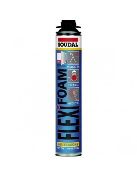 Mousse polyurethane flexifoamgun aerosol 750 ml