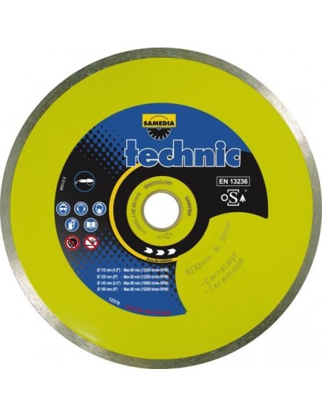Disque diamant laser jc standard diam 230 alesage 30-25 4