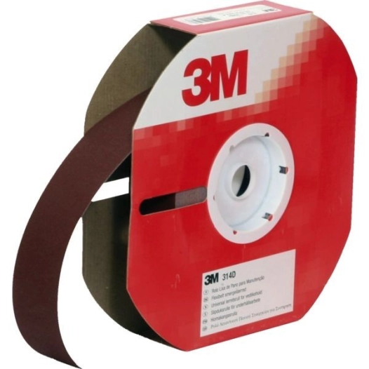 Rouleau d'atelier 3m314d toilesouple 50 mm x 25 m grain 120