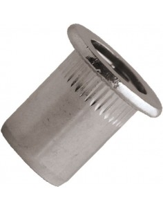 Ecrou a sertir inox a2 tete plate m6 x 14.5 mm - sbox de 100