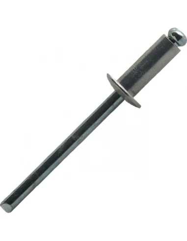 Rivet alu-acier tete plate diam 3 2 x 8 mm - sbox de 500