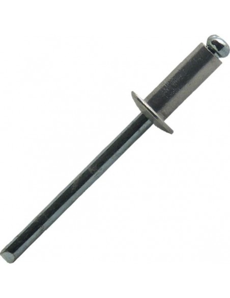 Rivet alu-acier tete plate diam 4 x 8 mm - sbox de 400