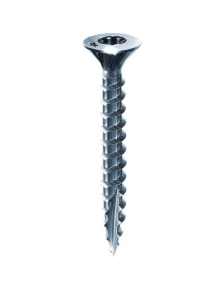 Vis rocket inox a2 tete fraisee etoile 5x80-60 filetage partiel - boite de 100