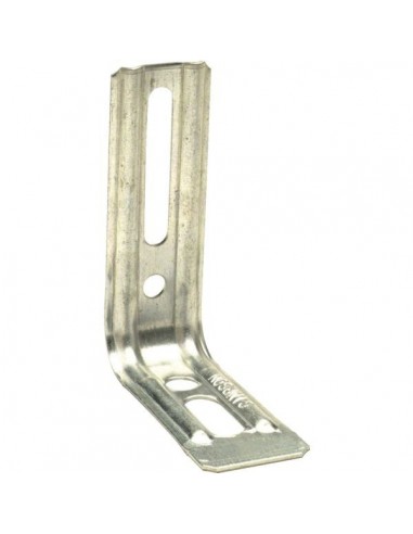 Equerre nervuree droite end larg 30mm haut 55mm prof 71,5mmep 1,5mm, boite de 100