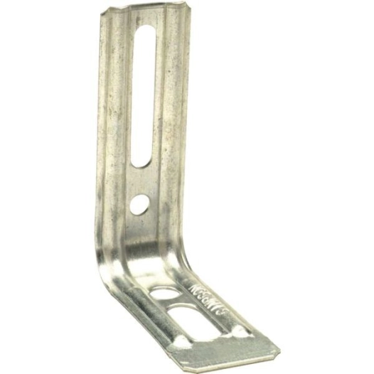 Equerre nervuree droite end larg 30mm haut 85mm prof 71,5mmep 1,5mm, boite de 100