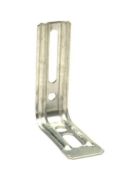 Equerre nervuree droite end larg 30mm haut 85mm prof 71,5mmep 1,5mm, boite de 100