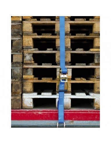 Sangle arrimage 2 parties 100%polyester 6m orge 2t-0.30 +5,70 m- np174352