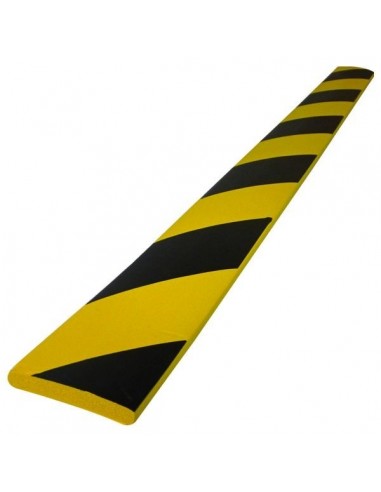 Protection d angle ouverture 25mm mousse noir-jaune ø 40 x 750
