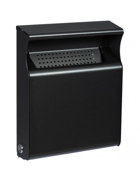 Cendrier mural exterieur aciermanganese 1 l - 282 x 150 x 60 mm