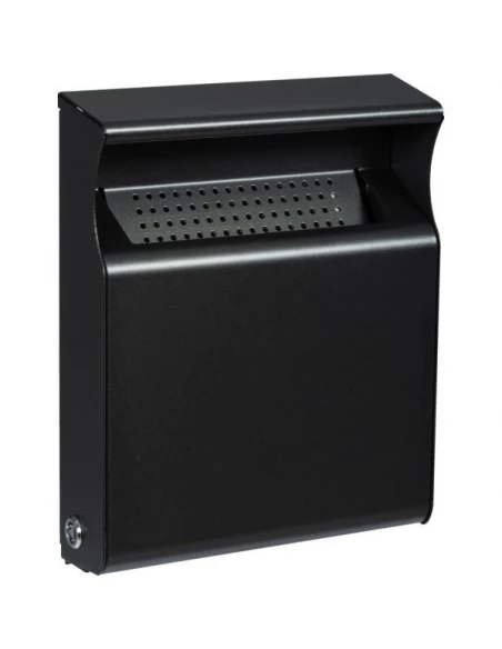 Cendrier mural exterieur aciermanganese 1 l - 282 x 150 x 60 mm