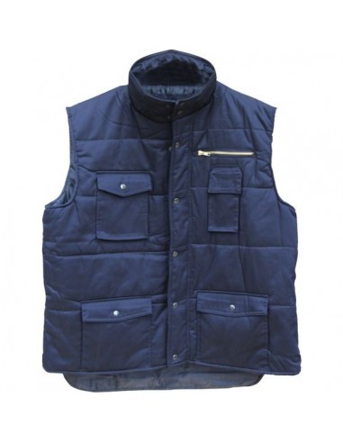 Gilet matelasse multipoches bleu marine - taille xl